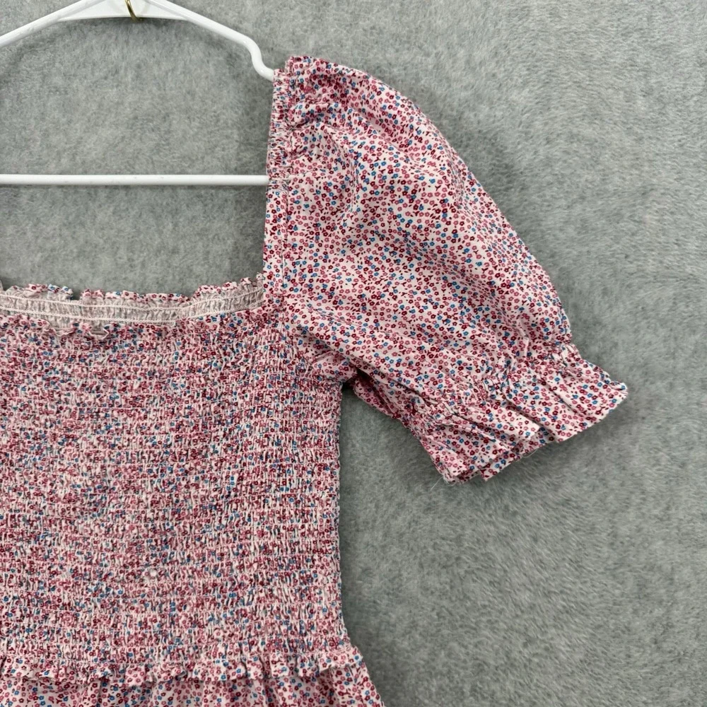 French Connection Rhodes Puff Sleeve Smock Mini Dress Size 4